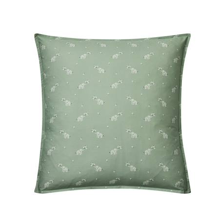 Taie d'oreiller enfant imprimée en percale de coton, cueillette Vert 1 - vertbaudet enfant 