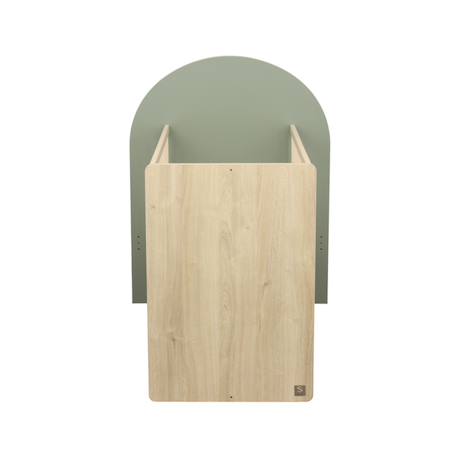 Lit bébé évolutif 120x60 en 90x190- tête de lit arche - arche Caramel/marron+Marron+Rouge/marron+Vert/marron 20 - vertbaudet enfant 