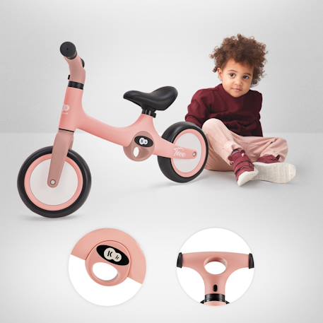 Vélo d'équilibre léger pour enfants, draisienne, selle et roues réglables Beige+Menthe 2 - vertbaudet enfant 