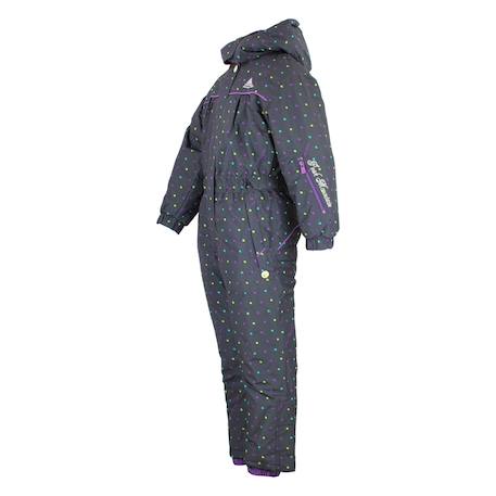 Combinaison de ski fille fancy Carbone+Violet 2 - vertbaudet enfant 