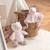 Carré doudou bamboo bebe - licorne - 24 cm s/carte Rose 4 - vertbaudet enfant 