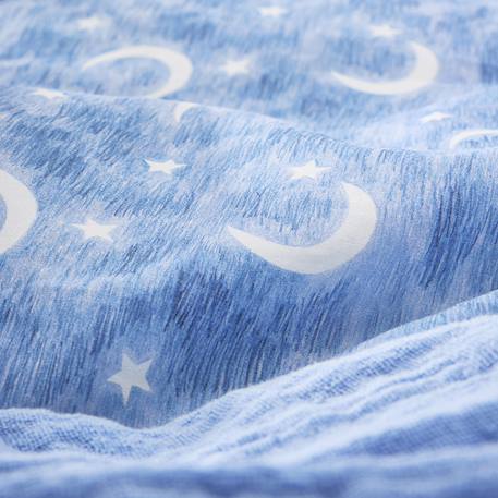Housse de couette enfant imprimée en percale de coton, petit reveur Bleu 3 - vertbaudet enfant 
