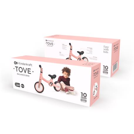 Vélo d'équilibre léger pour enfants, draisienne, selle et roues réglables Beige+Menthe 3 - vertbaudet enfant 