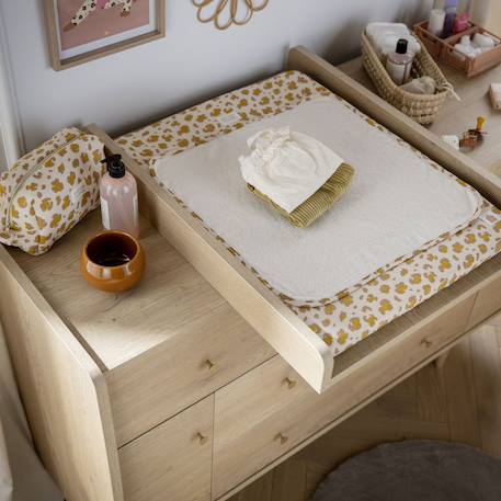 Plan à langer coulissant pour commode xxl 5 tiroirs - my love Marron 5 - vertbaudet enfant 