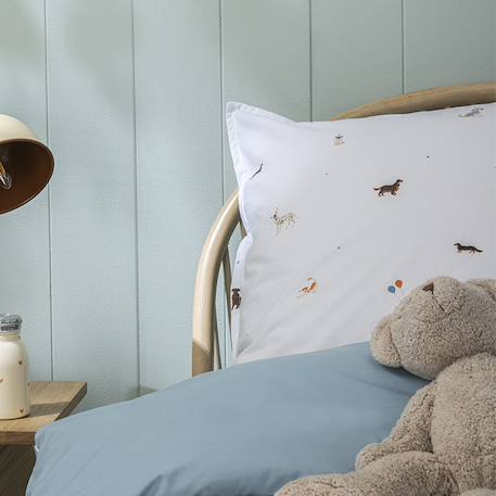 Housse de couette enfant imprimée en percale de coton, la parade en fete Bleu 5 - vertbaudet enfant 