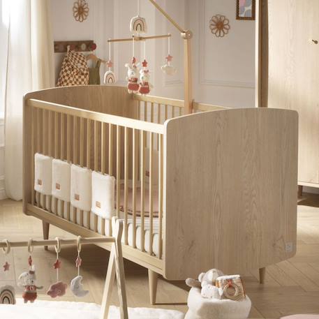 Lit évolutif 70x140 - little big bed pieds bois - my love Marron 1 - vertbaudet enfant 