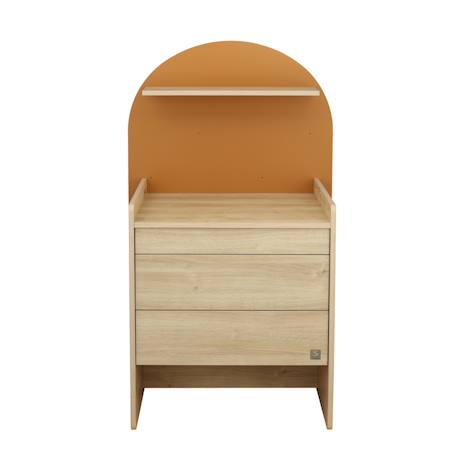 Commode à langer évolutive en bureau - forme arche - arche Caramel/marron+Marron+Vert/marron 3 - vertbaudet enfant 