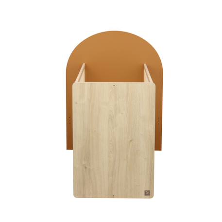 Lit bébé évolutif 120x60 en 90x190- tête de lit arche - arche Caramel/marron+Marron+Rouge/marron+Vert/marron 2 - vertbaudet enfant 