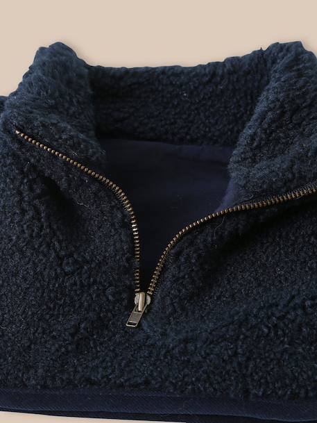 Faux col en sherpa garçon Marine 2 - vertbaudet enfant 