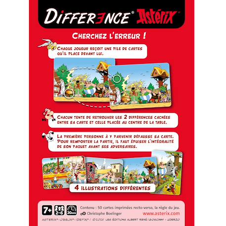 Différence édition astérix Rouge 2 - vertbaudet enfant 