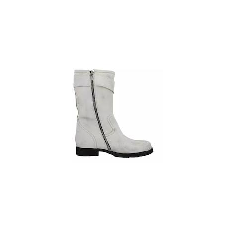 Bottes fille pom d'api Blanc 3 - vertbaudet enfant 