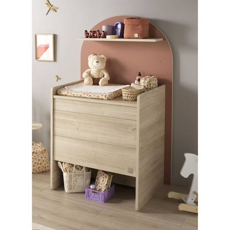 Commode à langer évolutive en bureau - forme arche - arche Caramel/marron+Marron+Rouge/marron+Vert/marron 18 - vertbaudet enfant 