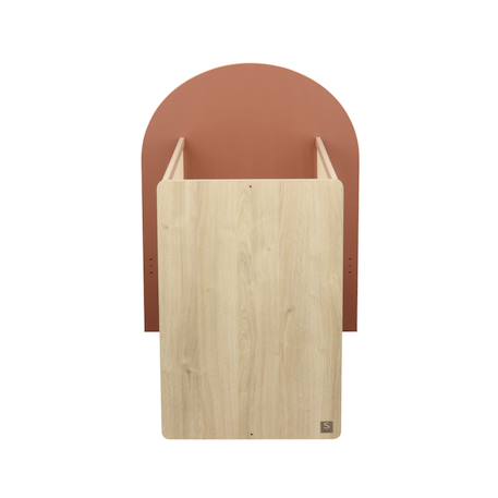 Lit évolutif 120x60 en 90x190- tête de lit arche - arche Caramel/marron+Marron+Rouge/marron+Vert/marron 14 - vertbaudet enfant 