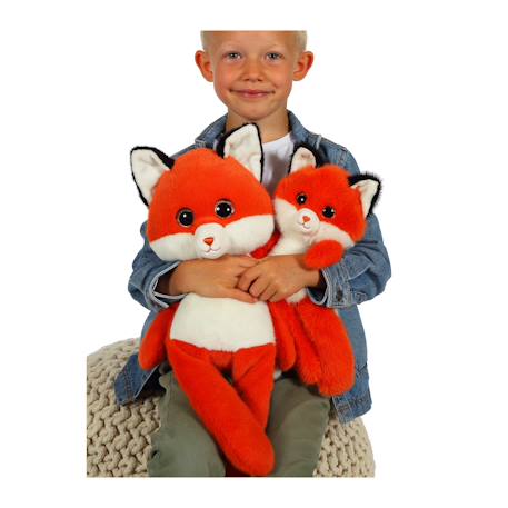 Peluche renard leggies orange brulé - 32 cm Orange 5 - vertbaudet enfant 