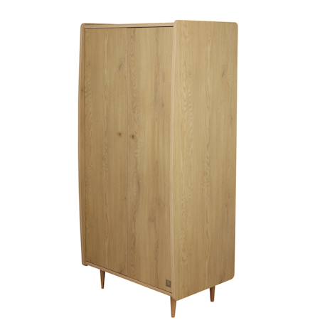 Armoire 2 portes avec  pieds bois et poignées métal - my love Marron 4 - vertbaudet enfant 