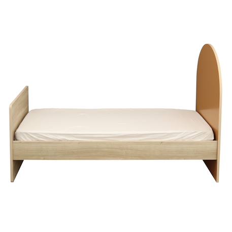 Lit junior 90x190 -  tête de lit forme arche - arche Caramel/marron+Marron+Rouge/marron+Vert/marron 3 - vertbaudet enfant 