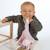 Carré doudou bamboo bebe - licorne - 24 cm s/carte Rose 2 - vertbaudet enfant 