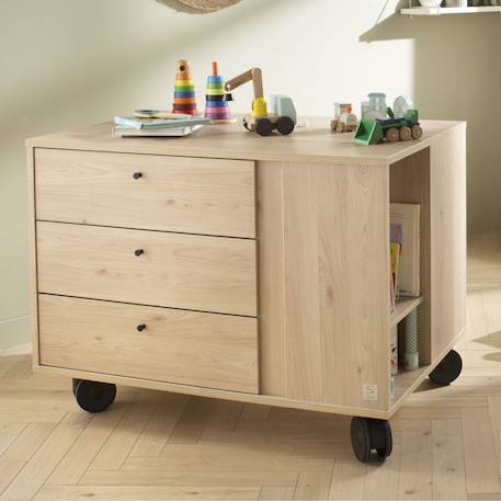 Commode-îlot bébé  avec rangements 3 faces - ilot bebe Marron 6 - vertbaudet enfant 