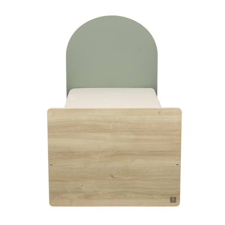 Lit junior 90x190 -  tête de lit forme arche - arche Caramel/marron+Marron+Rouge/marron+Vert/marron 19 - vertbaudet enfant 