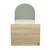 Lit junior 90x190 -  tête de lit forme arche - arche Caramel/marron+Marron+Rouge/marron+Vert/marron 19 - vertbaudet enfant 