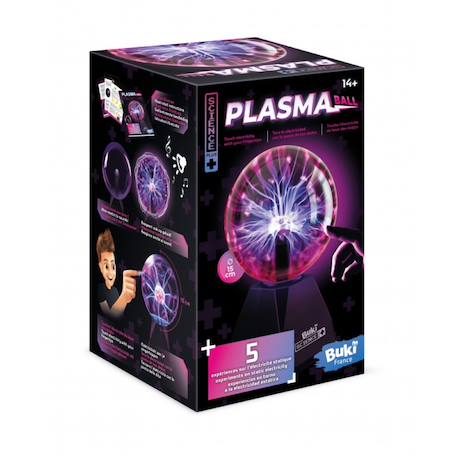 Boule plasma 15 cm Noir 1 - vertbaudet enfant 