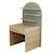 Commode à langer évolutive en bureau - forme arche - arche Caramel/marron+Marron+Vert/marron 16 - vertbaudet enfant 