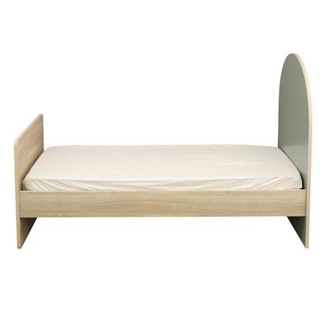 Lit junior 90x190 -  tête de lit forme arche - arche Caramel/marron+Marron+Rouge/marron+Vert/marron 18 - vertbaudet enfant 