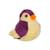 Peluche - peluche oiseau sonore birdies 14 cm - aubergine Violet 1 - vertbaudet enfant 