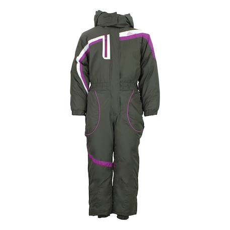 Combinaison de ski fille flugi Marron+Mauve 1 - vertbaudet enfant 