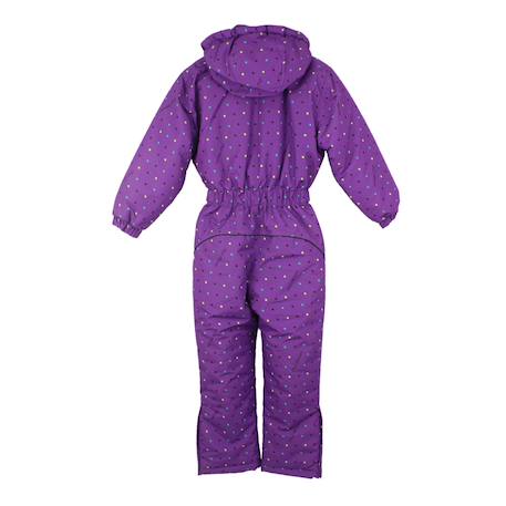 Combinaison de ski fille fancy Carbone+Violet 6 - vertbaudet enfant 