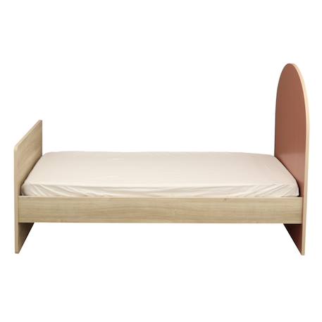 Lit junior 90x190 -  tête de lit forme arche - arche Caramel/marron+Marron+Rouge/marron+Vert/marron 14 - vertbaudet enfant 