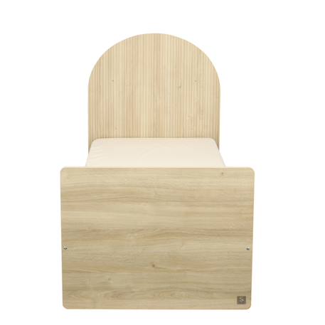 Lit junior 90x190 -  tête de lit forme arche - arche Caramel/marron+Marron+Rouge/marron+Vert/marron 7 - vertbaudet enfant 