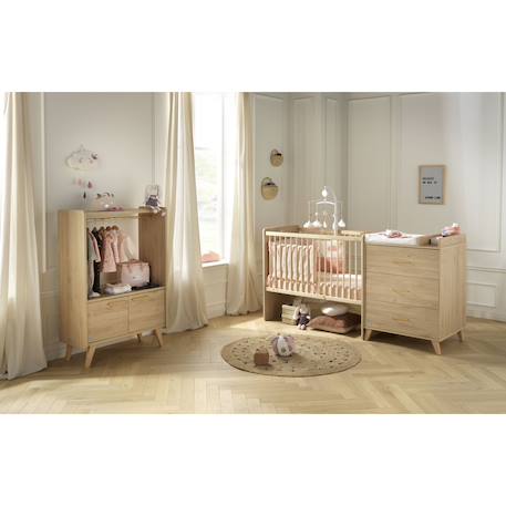 Lit combiné 120x60 évolutif en 90x190 arty - arty Marron 5 - vertbaudet enfant 