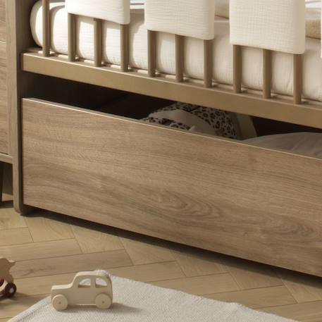 Tiroir pour lit bébé combiné évolutif - mokka Marron 5 - vertbaudet enfant 