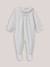 Dors-bien en velours bébé avec collerette Blanc doux 1 - vertbaudet enfant 