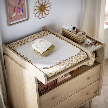 Plan à langer coulissant pour commode 2 tiroirs - my love Marron 5 - vertbaudet enfant 