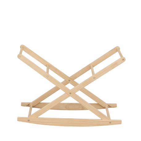 Support pour couffin bébé en bois de pin naturel - basculant ou fixe - petit mobilier Marron 3 - vertbaudet enfant 