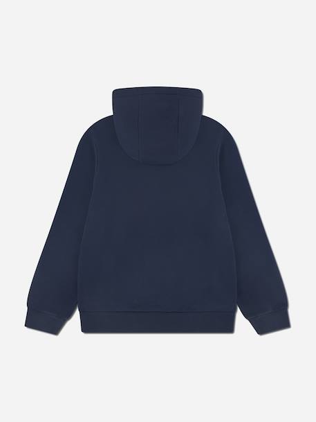 Sweat zippé à capuche Bleu+Noir 2 - vertbaudet enfant 