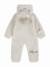 Combinaison bébé chaude en matière douce avec capuche zippée Pale ivory+Platinum violet 2 - vertbaudet enfant 