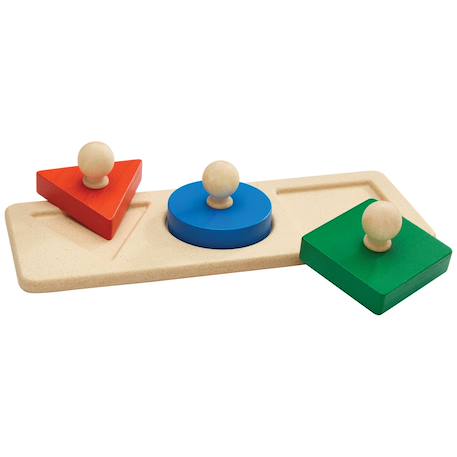 Puzzle à encastrer montessori (3 pièces) Vert, bleu, rouge 3 - vertbaudet enfant 