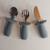 Set de 3 couverts en inox Beige+Gris+Rose 4 - vertbaudet enfant 