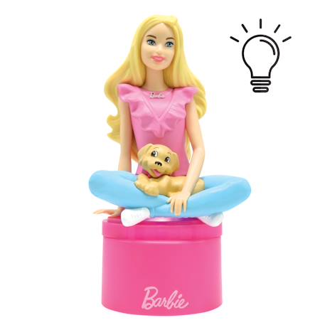 Veilleuse barbie en 3d avec variation de couleurs Rose 2 - vertbaudet enfant 