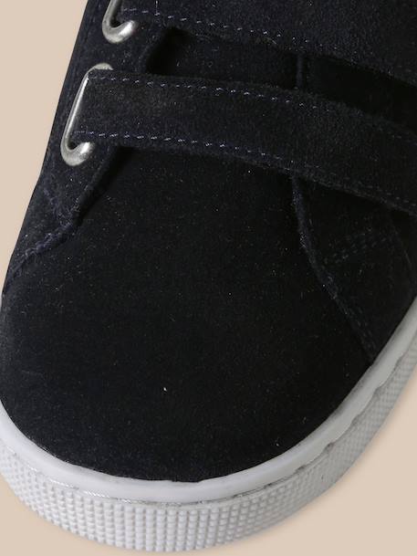 Baskets basses en croûte de cuir garçon Encre 6 - vertbaudet enfant 