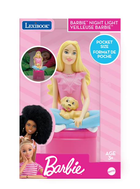 Veilleuse barbie en 3d avec variation de couleurs Rose 4 - vertbaudet enfant 