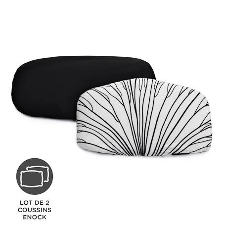 Ensemble de Coussins Kinderkraft ENOCK pour Chaise Haute avec Fixation Autoagrippante, Soutien Confortable et Entretien Facile Gris+Noir 6 - vertbaudet enfant 