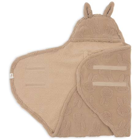 Couverture nomade miffy jacquard teddy biscuit Marron 2 - vertbaudet enfant 