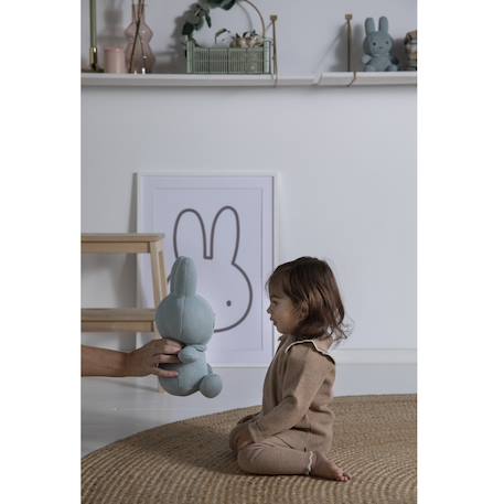 Peluche miffy - tricot  amande - 32 cm Vert amande 2 - vertbaudet enfant 