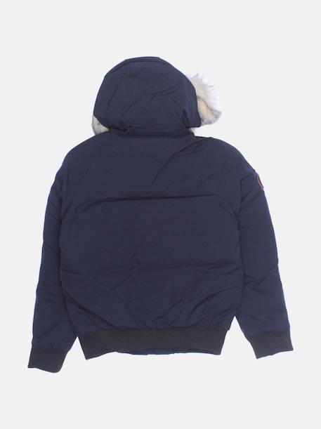 Blouson fourrure amovible Bleu foncé 3 - vertbaudet enfant 