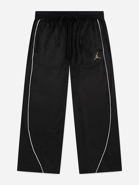 Jogging en velours Black+Bleu ciel 1 - vertbaudet enfant 