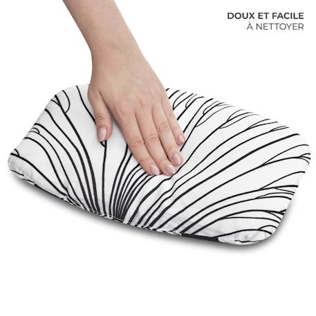 Ensemble de Coussins Kinderkraft ENOCK pour Chaise Haute avec Fixation Autoagrippante, Soutien Confortable et Entretien Facile Gris+Noir 7 - vertbaudet enfant 